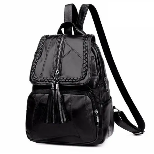 

2020 Brand Minimalism Female Backpack Pu Leather Youth Women Bagpack Beautiful Fashion Girl Casual Rucksacks Lady Shoulder Bag