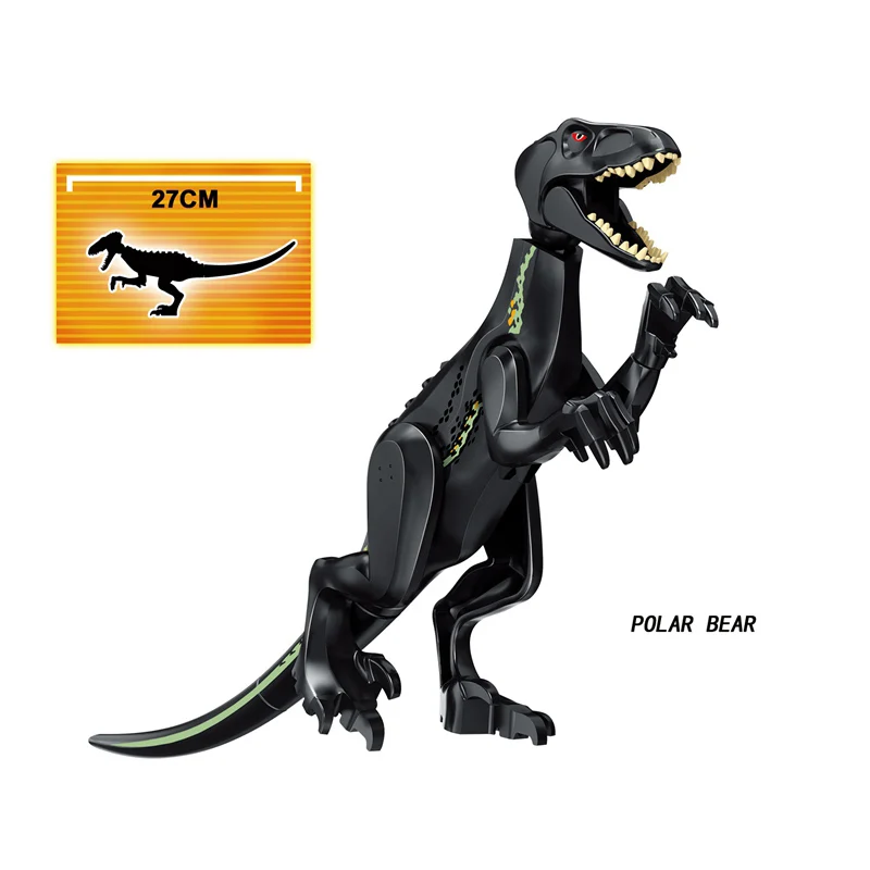 

Jurassic World 2 Rex Tyrannosaurus Brutal Raptor Dinosaur Building Blocks Bricks Indominus Dinosaur I-Rex Assemble Toys Figures
