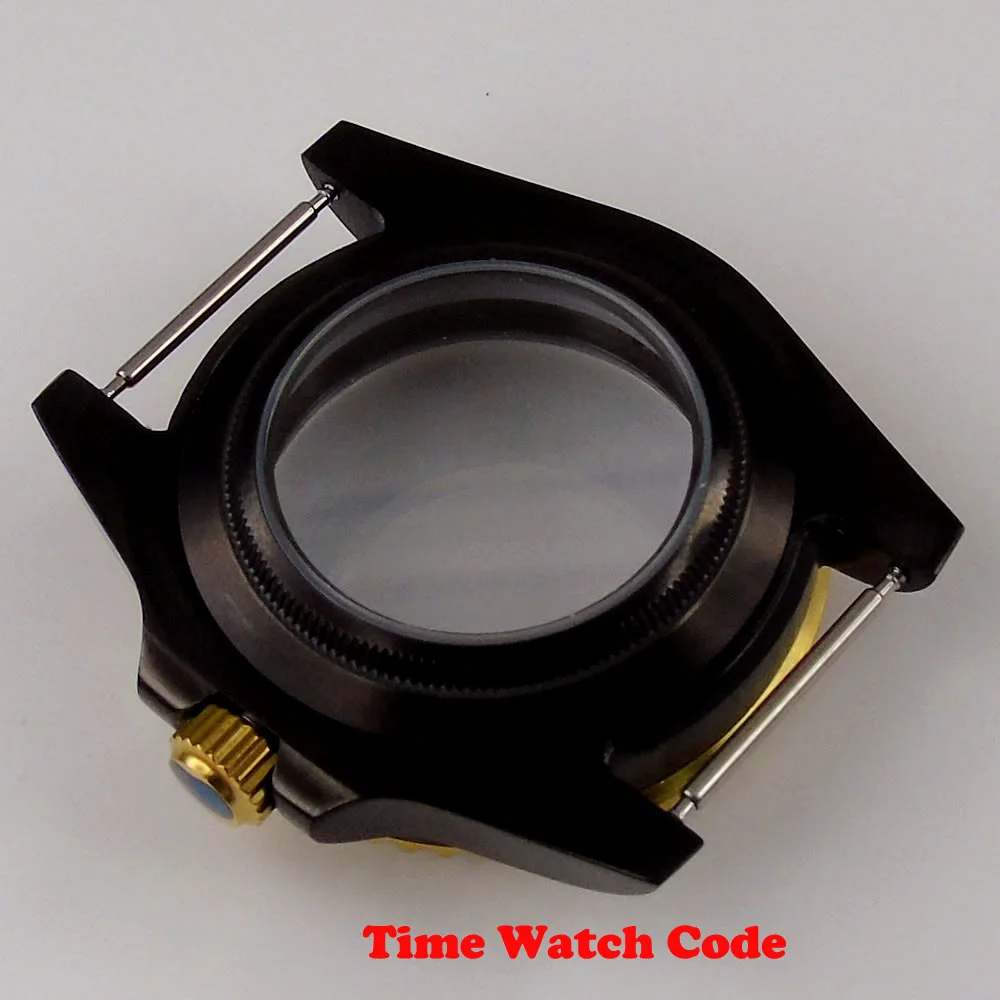 Часы BLIGER черные с автоматическим движением и сапфировым стеклом 40 мм |