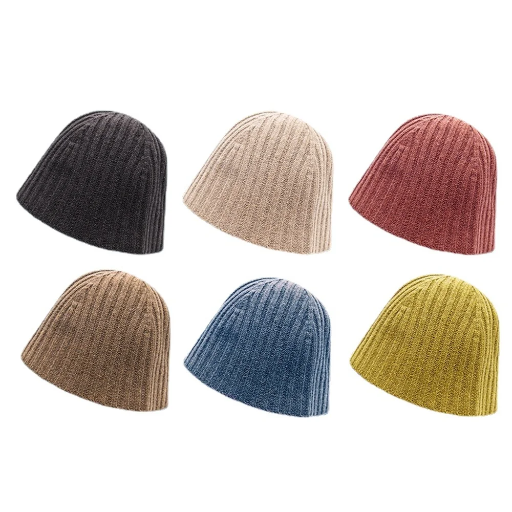 

Women's Winter Panama Knitted Wool Bucket Designer Hat Dome Fisherman Hat Pit Female Pot Streetwear Winter Head Hood Accessories