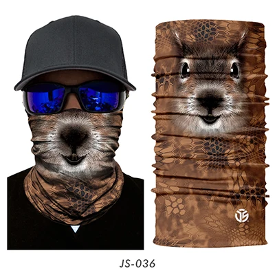 3D кошка собака бесшовная Волшебная Шея Gaiter маска для лица щит трубка Балаклава для велоспорта рыбалки Лыжная Байкерская бандана повязка на голову шарф для мужчин и женщин - Цвет: 36