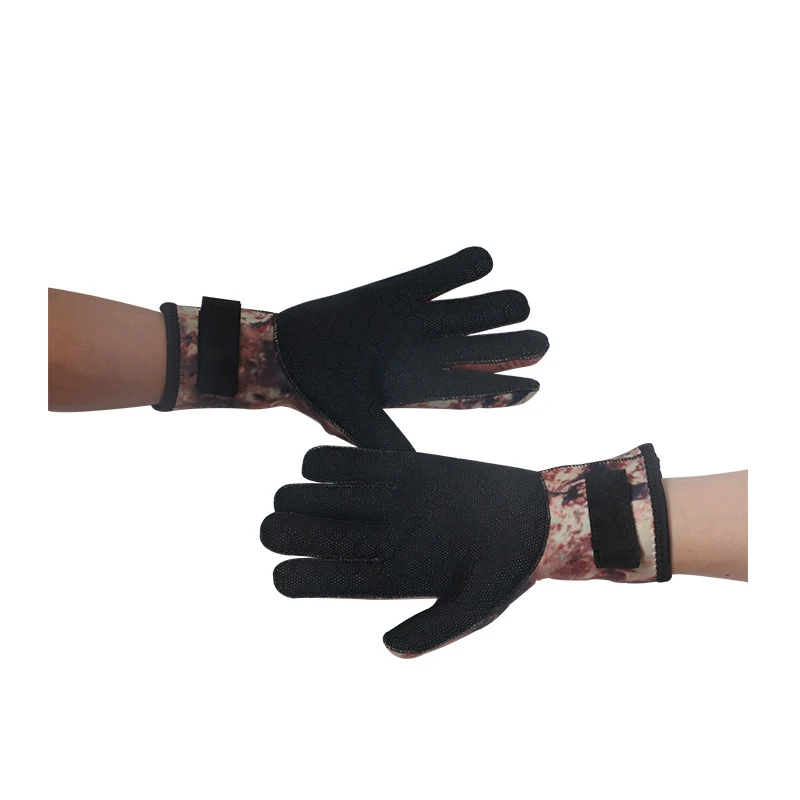 Камуфляжные неопреновые перчатки с крючком и петлей 3 мм для дайвинга подводной