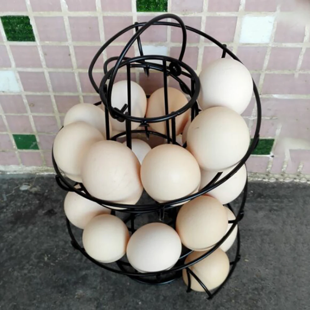 

KITCHEN STORAGE Egg Holder HELTER BLACK Iron SPIRAL SKELTER EGG HOLDER