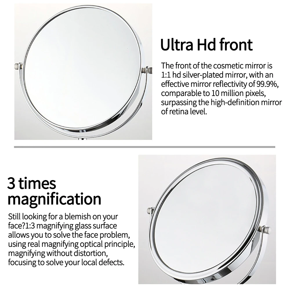 

Beauty Mirror Dressing Table Mirror Makeup Mirror Vanity Mirror Magnifying Magnifier Functionr For Makeup 360 Degrees Rotation