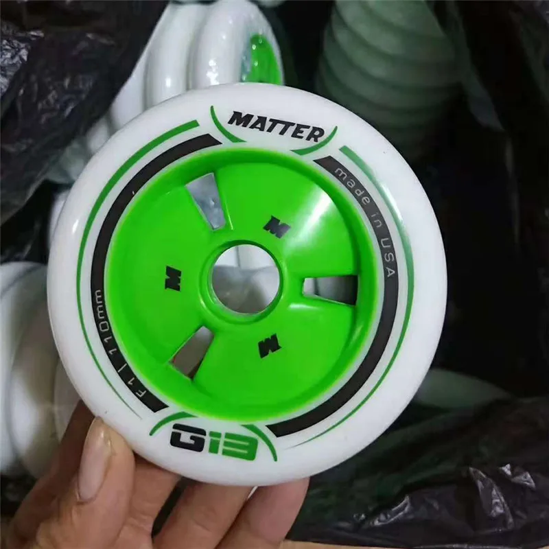MATTER Gi3 speed skating wheel with F1 86A G13 professional inline race ruedas 90 100 110mm roller tyre using 608 bearing | Спорт и