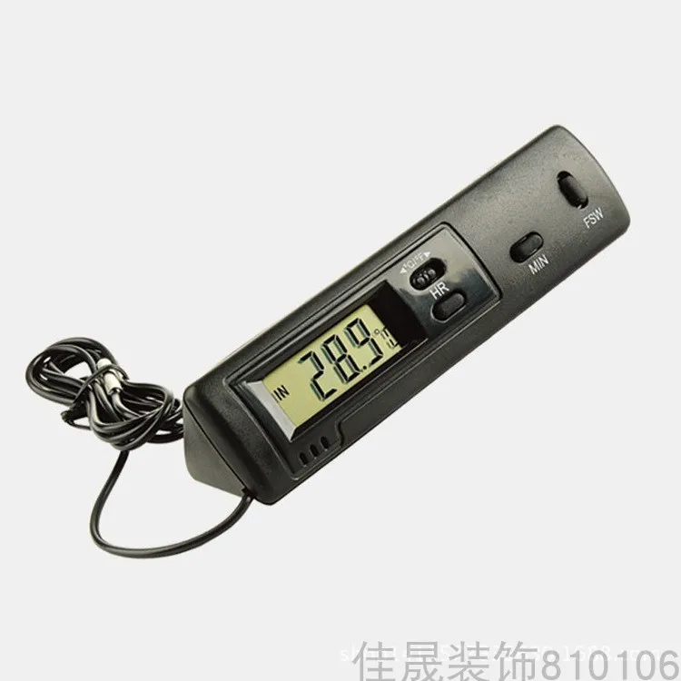 Liquid crystal display electronic thermometers for household industrial High precision cold storage thermometer with clock KD-1