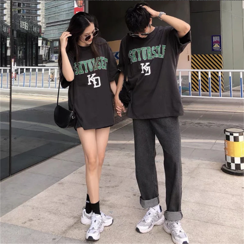 Футболка ASKYURSELF для мужчин и женщин винтажная стирающаяся хлопковая футболка с