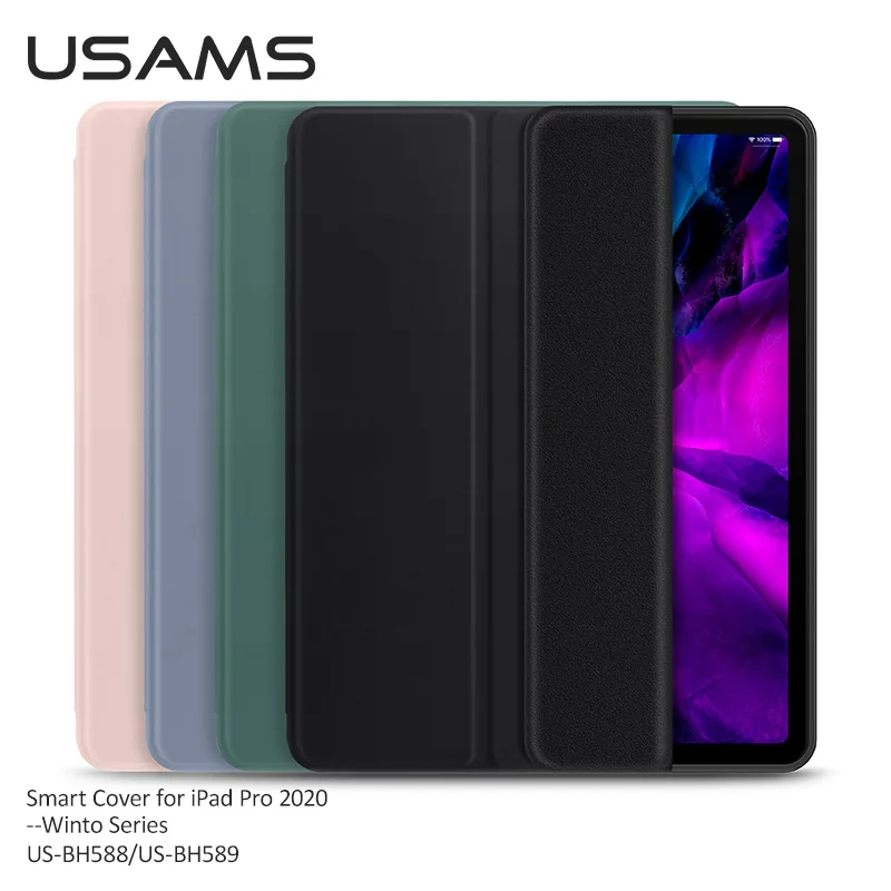 

USAMS Winto Series Full Cover Protective Tablet Cases For iPad 2020 iPad Air iPad Pro 10.5 For iPad 9.7 10.2 10.5 11 12.9 inch