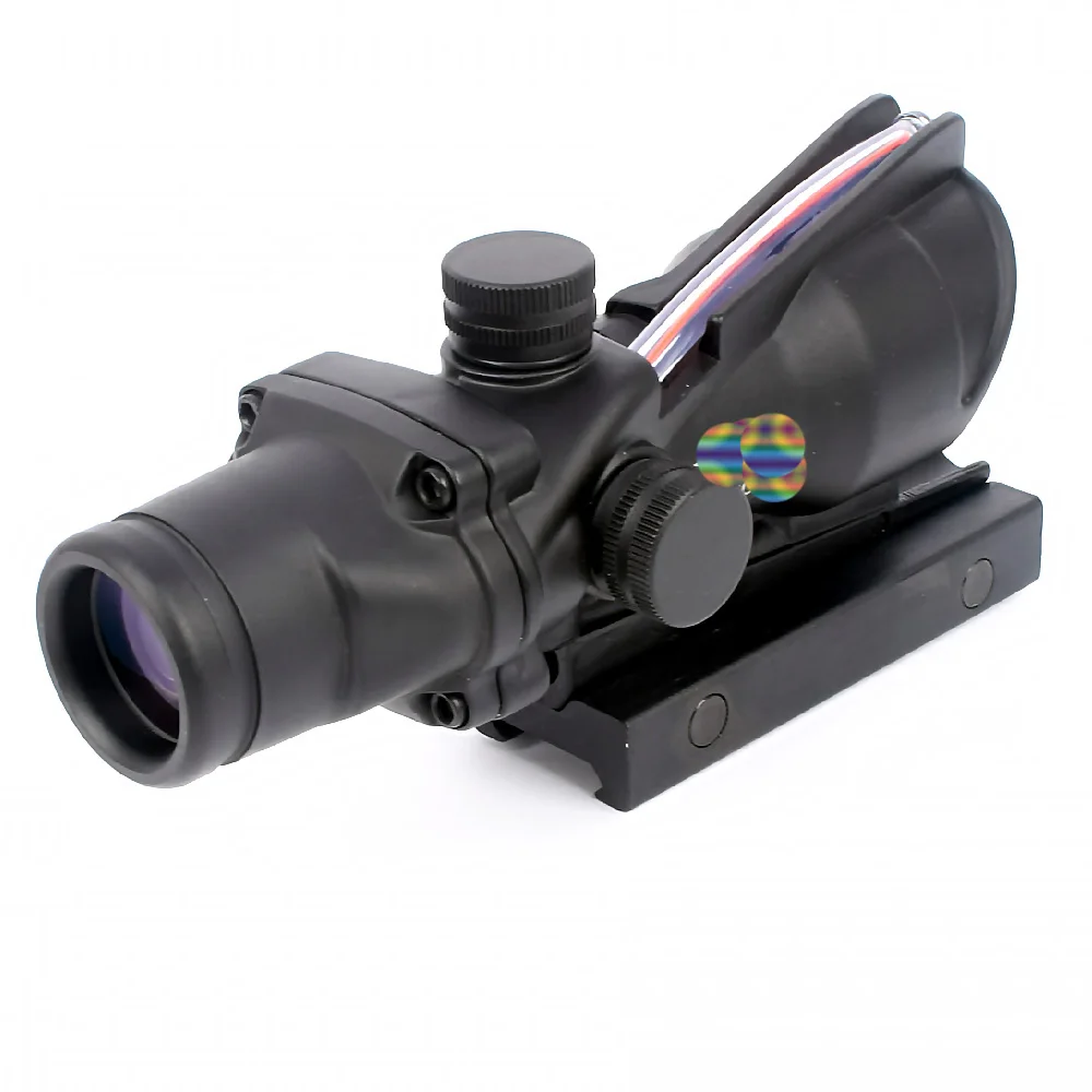 Оптический Прицел ACOG 4X32 для охоты тактический оптический прицел с красной точкой