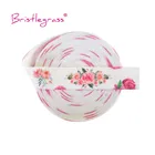 Эластичная лента для волос, спандекс, атласная, с принтом розы, 5 ярдов, 58 дюйма, 15 мм