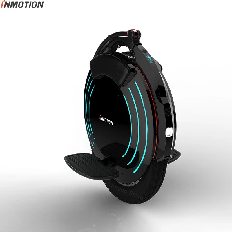 INMOTION V10/V10F самобалансирующийся скутер электрический Моноцикл со встроенной ручкой EUC Monowheel Hoverboard с лампами