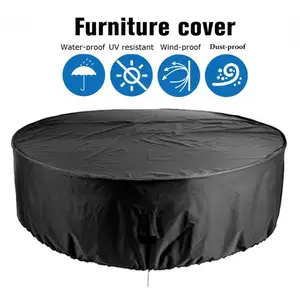 round oxford cloth patio outdoor garden furniture set covers waterproof table chairs set uv resistant rain snow dustproof cover free global shipping