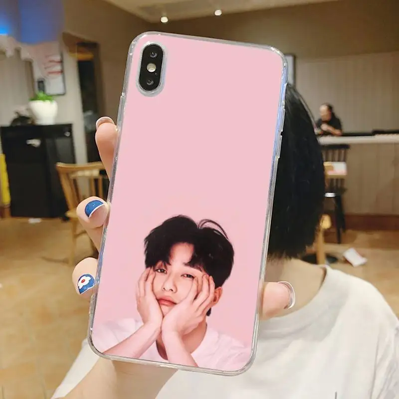

Korean actors Idol Lee Jong Suk Phone Case Transparent for iPhone 6 7 8 11 12 s mini pro X XS XR MAX Plus