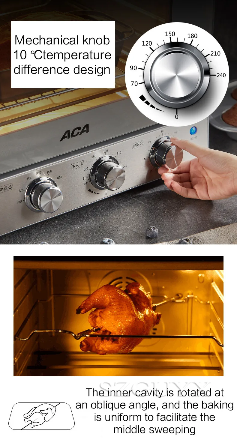 2000W Household Small Baking electric oven Vertical Multi-function oven 38L large capacity Commercial electric oven