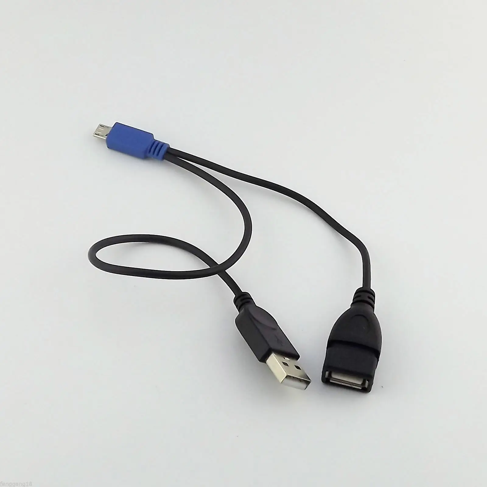10 шт. Micro 5 Pin к USB A Male + Female Host HDD power OTG кабель для samsung Note 3 4|Компьютерные кабели и