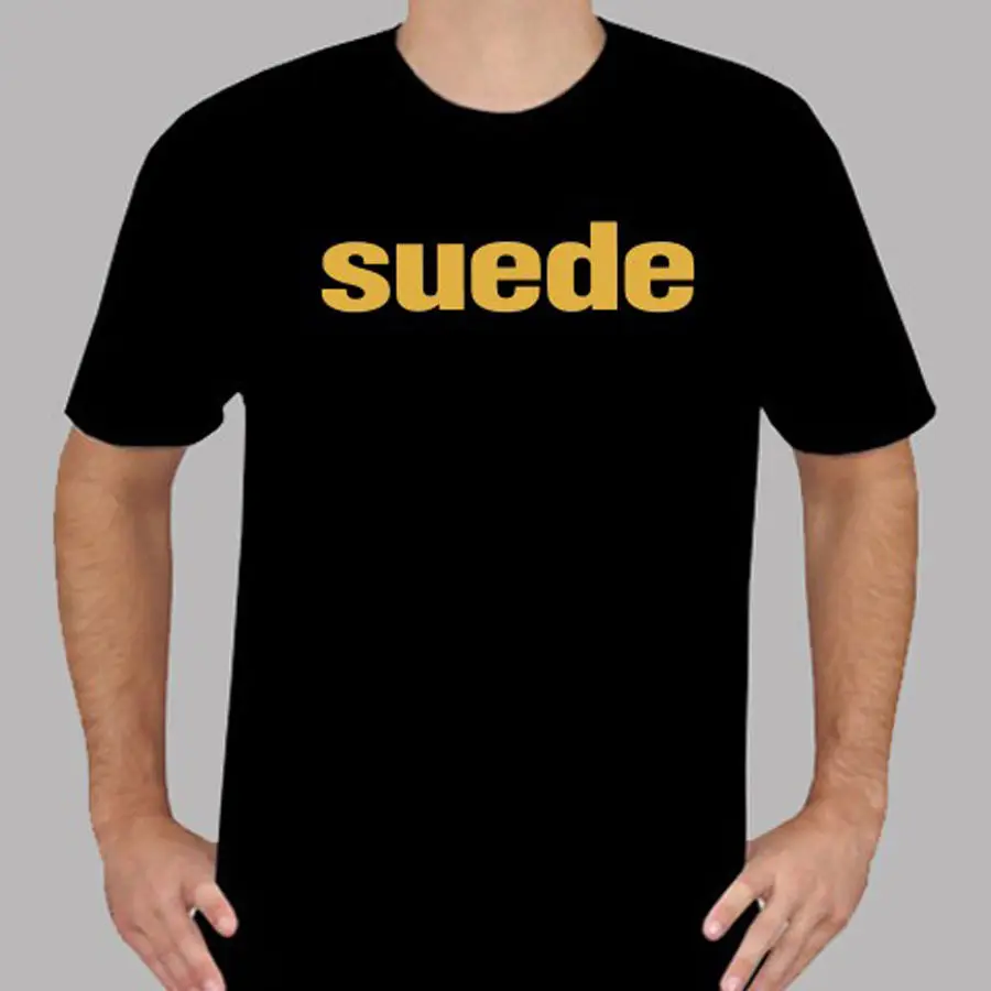 

New Suede English Glam Rock Band Logo Men's Black T-Shirt Size S to 3XL 2019 Fashion Short Sleeve Black T Shirt