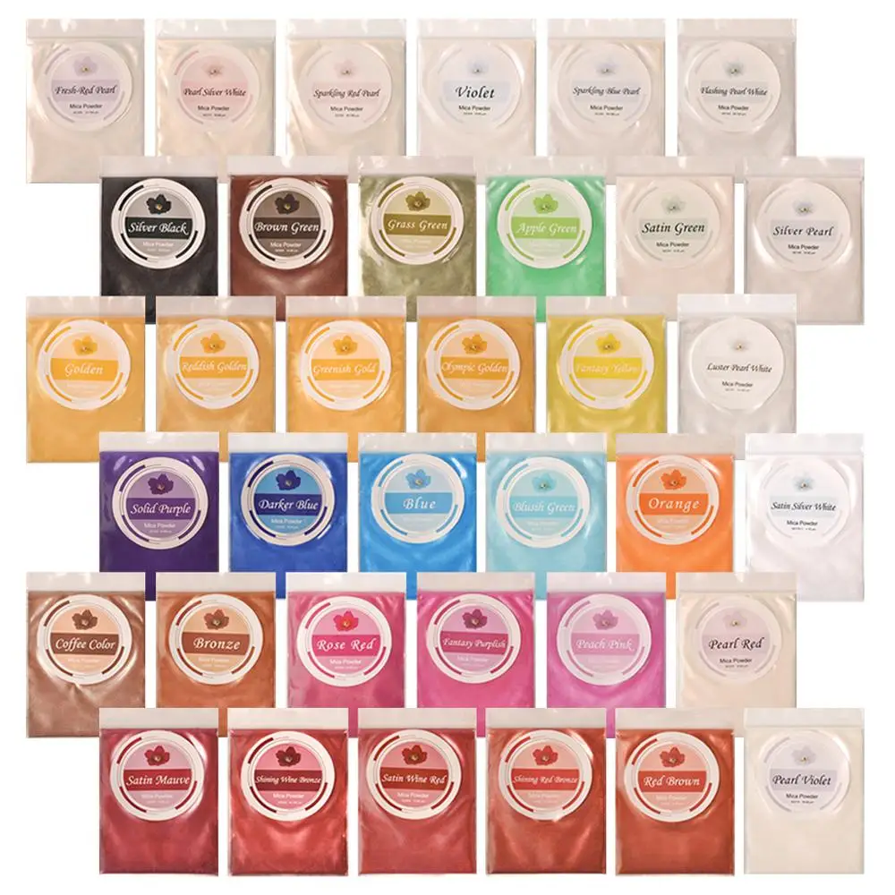Набор Biutee из слюдяной порошковый пигмент смолы косметическая пудра цветной