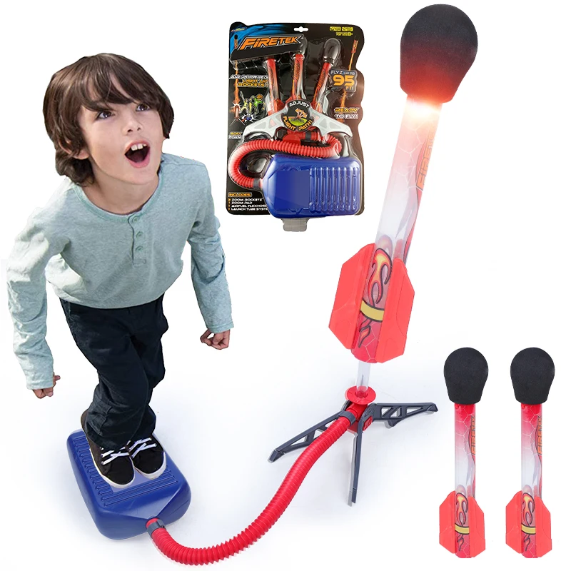 LED Stomp игрушечные ракеты игры на открытом воздухе для детей Спортивная ракета