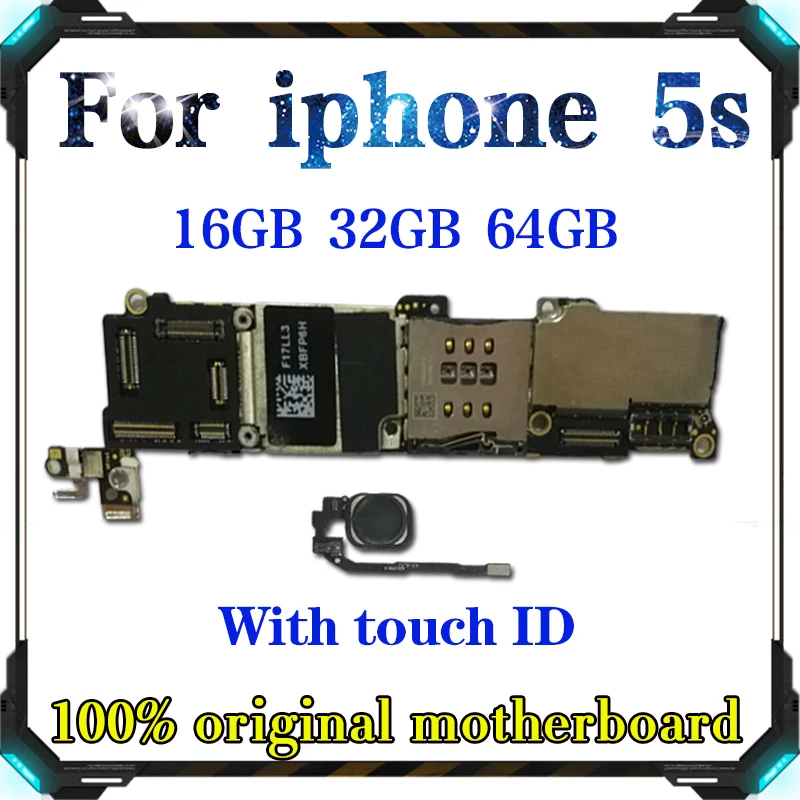 16 ГБ 32 64 материнская плата для оригинального iPhone 5S Заводская разблокировка с/без