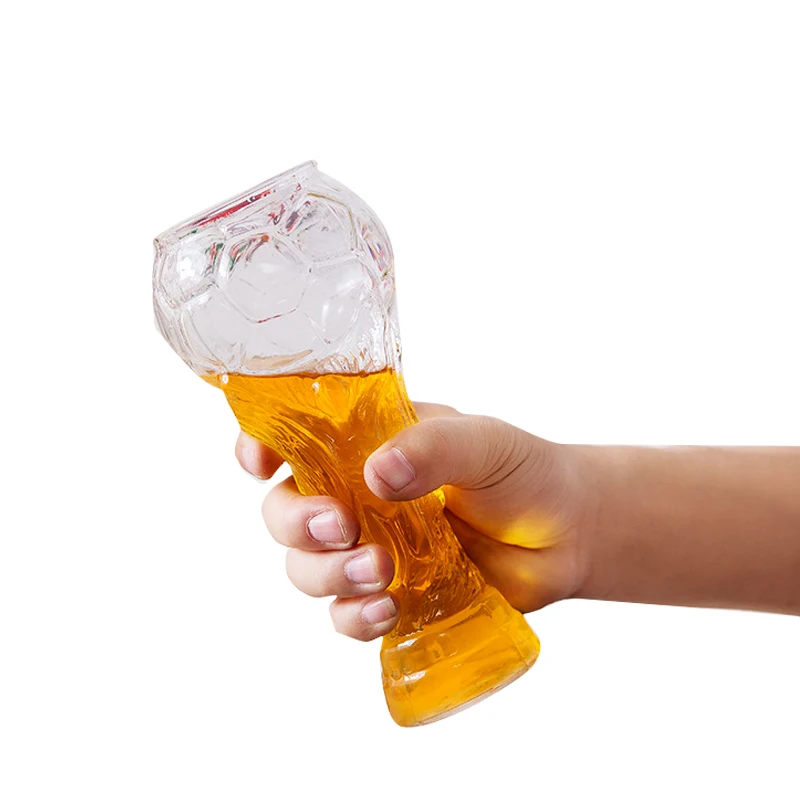 

2021 European Cup Football Club World Cup Transparent Glass Beer Mug Bar KTV Fan Decoration Props Sports Match Activity Supplies