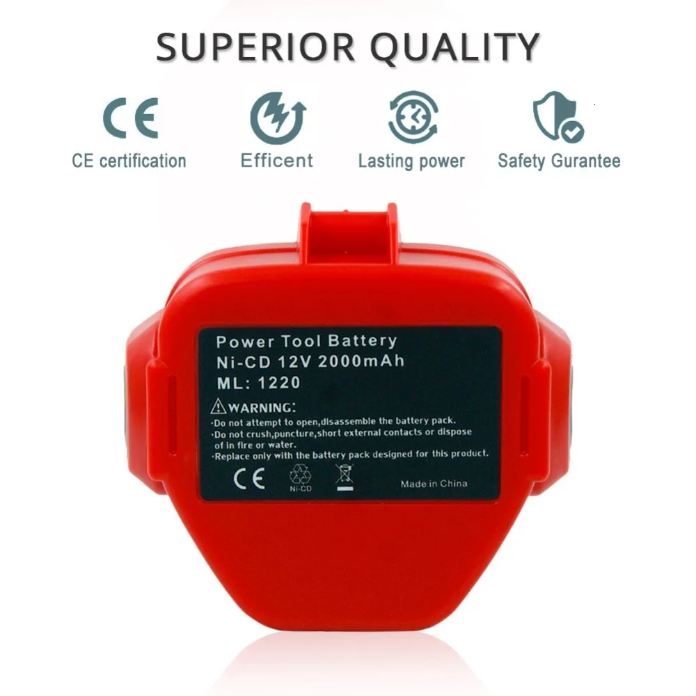 12V NI-CD 2000 мА/ч, 2.0A Замена акумуляторная батарея для Makita Мощность инструмент беспроводные Батарея PA12 1220 1222 1235 1233S 1233SB 1235A 6271D