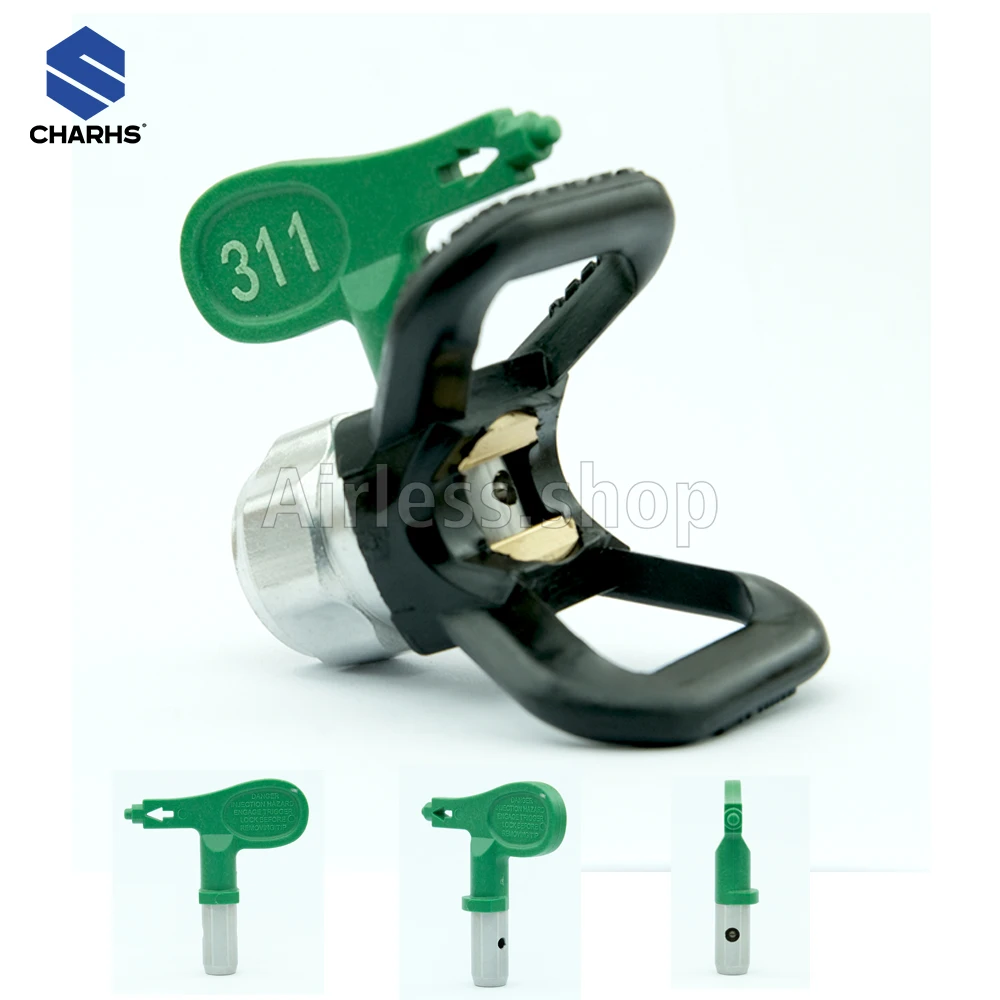 

CHARHS Airless Airbrush Tips& Tip guard 515/517/519/615/617 use charhs nozzle holder sprayer gun HEATip nozzle Tips guard