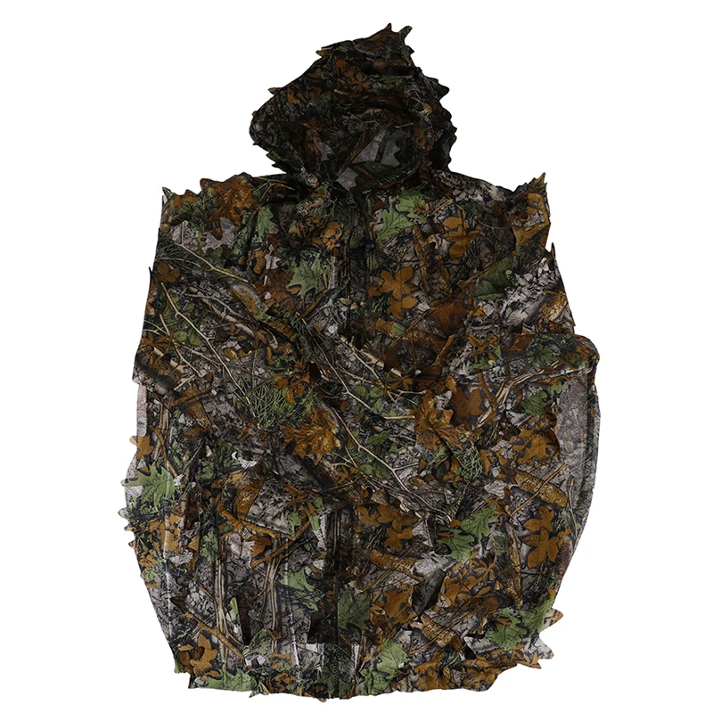 Охота CS игра одежда охота Ghillie костюм 3D Камуфляж листьев джунгли лесной