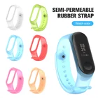 Прозрачный цветной силиконовый ремешок для браслета Xiaomi Mi Band 6, аксессуары для браслета Xiomi Miband 5 Band5 Band6, ремешок для умных часов
