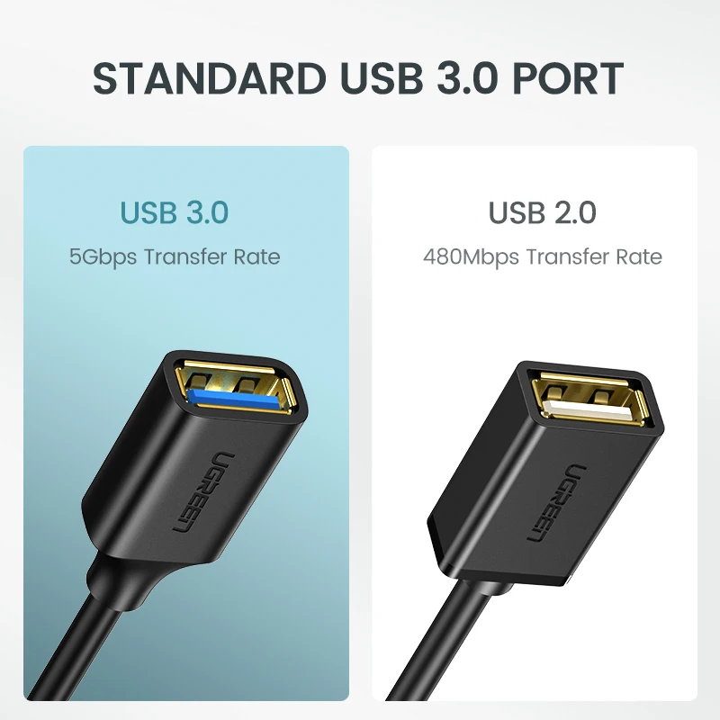 Ugreen USB C к USB адаптер Тип C OTG USB кабель C штекер USB 3,0 A женский кабель адаптер для MacBook Pro samsung S9 USB-C OTG
