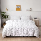Однотонный Комплект постельного белья из 23 предметов, классическое простое общежитие, домашний текстиль в Европейском стиле, пододеяльник, наволочка, комплект из двух предметов большого размера