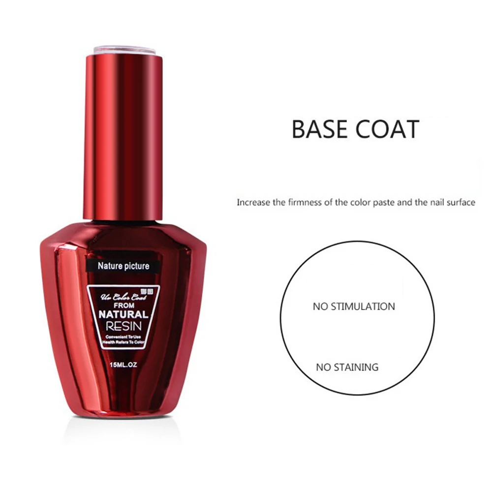 BASE COAT 15ML Серия красное вино 7,3 мл/15 мл УФ гель лак для ногтей светодиодный цветной гель для ногтей Полупостоянный гель лак для ногтей - Цвет: BASE COAT 15ML