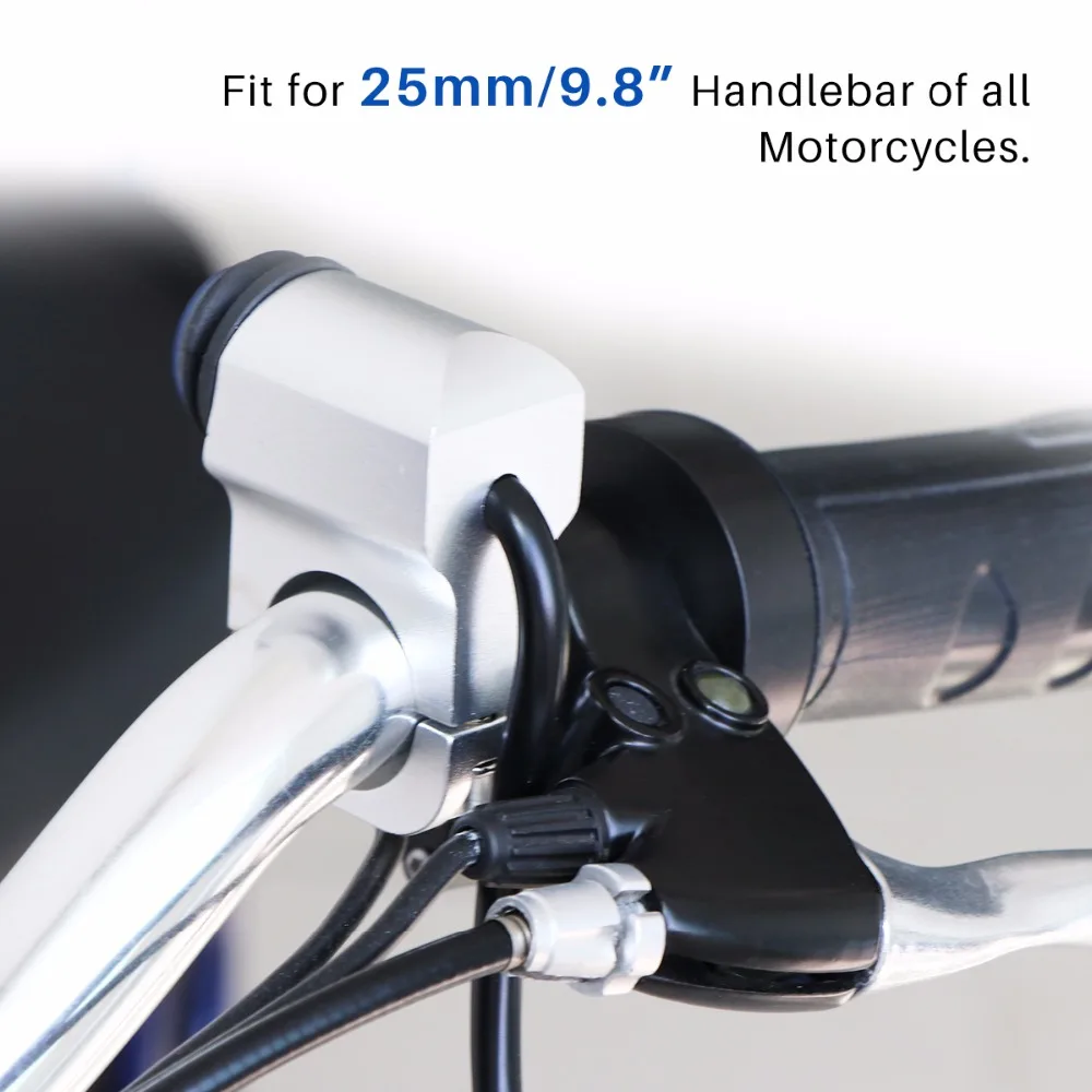 12V 6A/9.8" 25mm Motorcycle Handlebar Headlight Switch Button Indicator Aluminium Alloy On Off Waterproof | Автомобили и