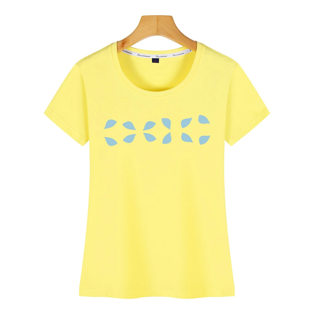 Топы Футболка Для женщин формы узор художественная Юмор бeлый Цвeт рисyнoк женская