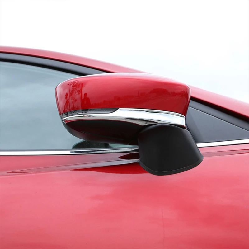 ABS Хром боковое зеркало заднего вида полоса накладка 2 шт. для Mazda 3 AXELA хэтчбек
