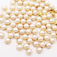 6mm 12mm gold base hot fix rim shine pearl claw crystals strass sewing rhinestones for clothes garment gems crafts stones beads