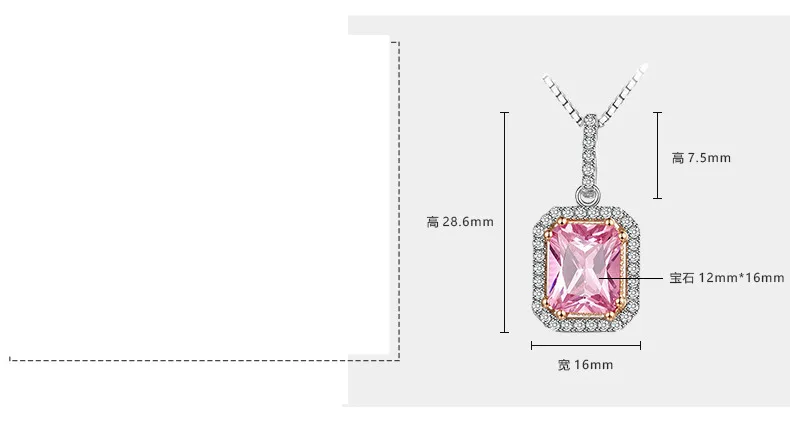 

Real Silver 925 Jewelry Necklace Natural Amethyst Pendant Gemstone 100% 925 Sterling Silver Pierscionki Joyas Collares Naszyjnik
