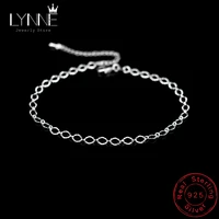 new fashion exquisite small egg shaped ankle chains 925 sterling silver simple chain anklets for women jewelry anklet bracelet