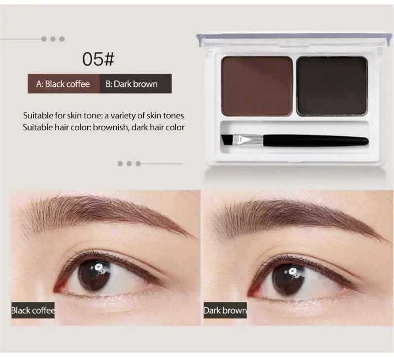 

MAYCHEER Meiqianer Two-color Eyebrow Powder Kit Natural Makeup Eyebrow Cream Waterproof Sweat-proof Seal Ladies Cosmetics TSLM1
