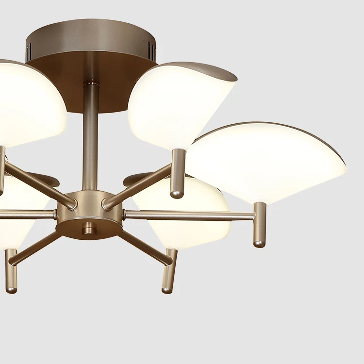 Люстра с поверхностным креплением 220 вольт популярная классическая золотистая