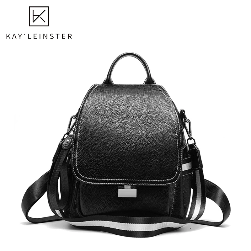 Натуральная кожа женщин рюкзак школьная сумка для девочек-подростков роскошная