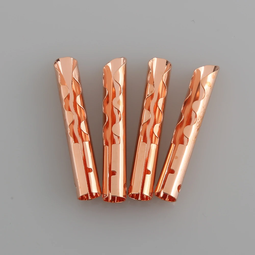 

20pcs Bronze copper BFA 4mm Z-Type Banana Plug Speaker Cable Connector