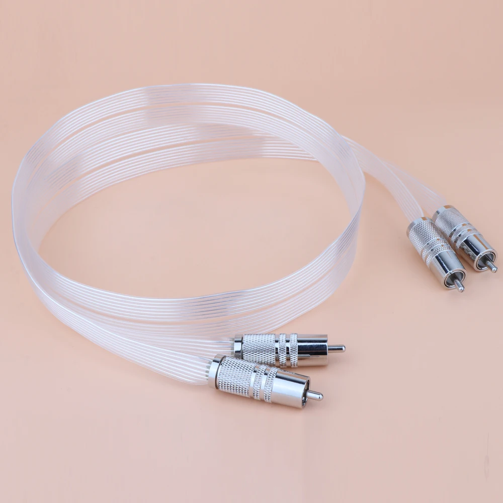 Кабель для подключения Hifi SR 02 RCA кабель с посеребренным разъемом 0 5 м за