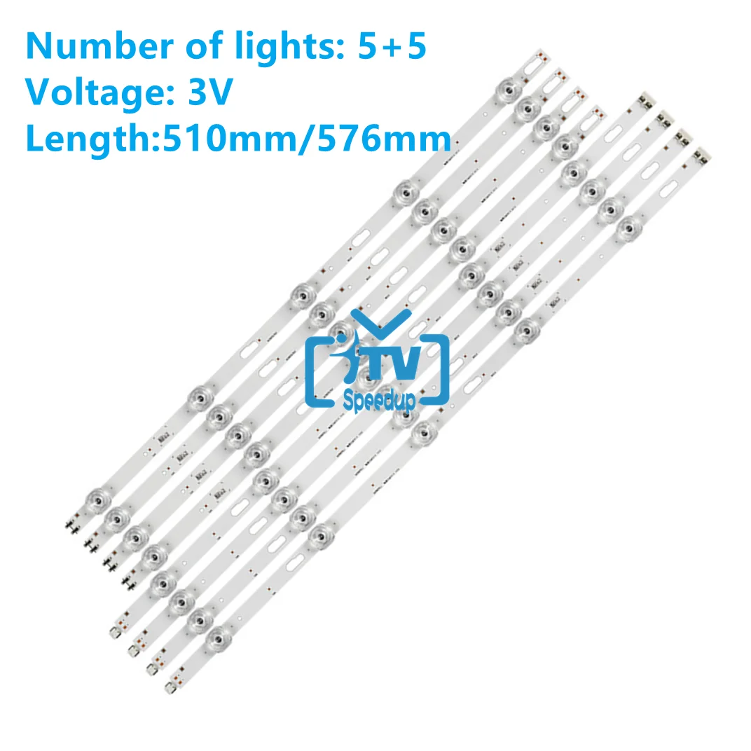 Светодиодная подсветка для Samsung UN55TU8200, 8 шт., UN55TU7000G, UN55TU8000, UE55TU8000, UE55TU7000, UE55TU7100