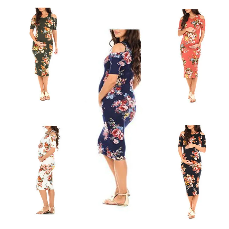 

Sexy Dress Pregnant Women Clothes 2021 Womens Dress Elegant Plus Size Dresses 2021 Party Vintage Floral Hollow Out Cotton