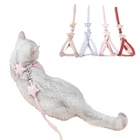 Поводок для домашних питомцев, регулируемый нейлоновый жилет со звездами, для маленьких и средних собак, кошек