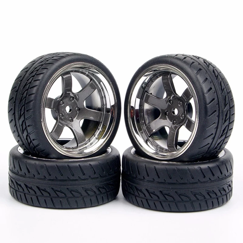 

4Pcs 1:10 on Road Drift Racing Car PP0038 12mm Hex Tires&Wheel For HSP HPI RC