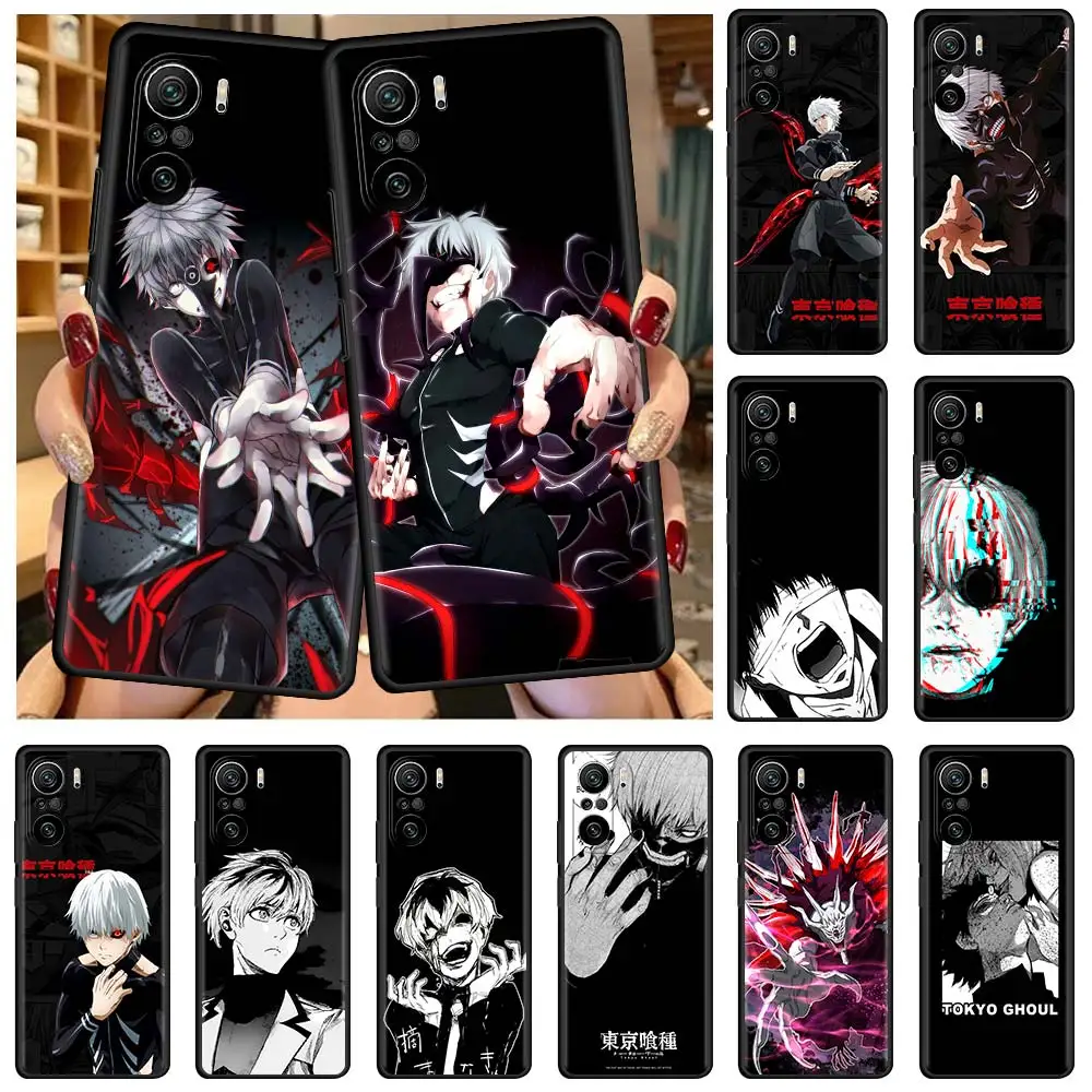 

Case For Xiaomi Redmi Note 9S 9 8 10 11 Pro K40 9C 9A 8T 7 9T 7A 8A Black Silicone Phone Funda Cover Anime Tokyo Ghoul