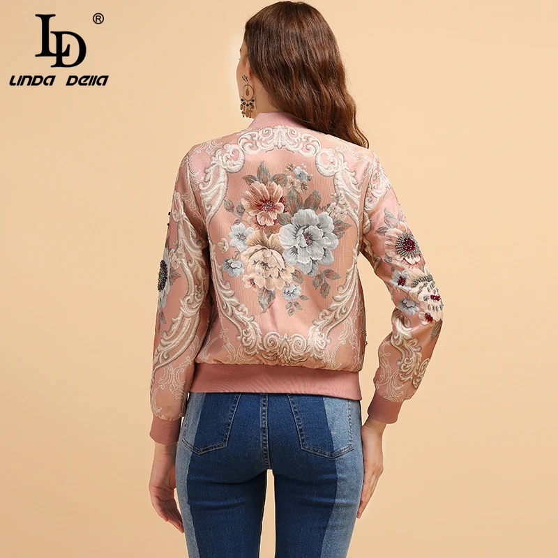 LD LINDA DELLA модные Подиумные летние винтажные куртки женские великолепные