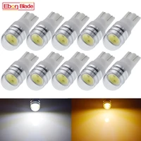 10 x t10 w5w led car light cob 2w warm white 6v 6 3v 12v interior dome map clearance bulb pinball game machine scooter moto lamp