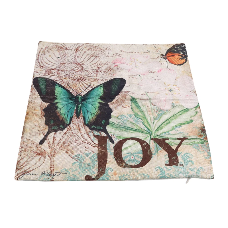 Европейский и американский классический хлопок лен ручная роспись бабочка